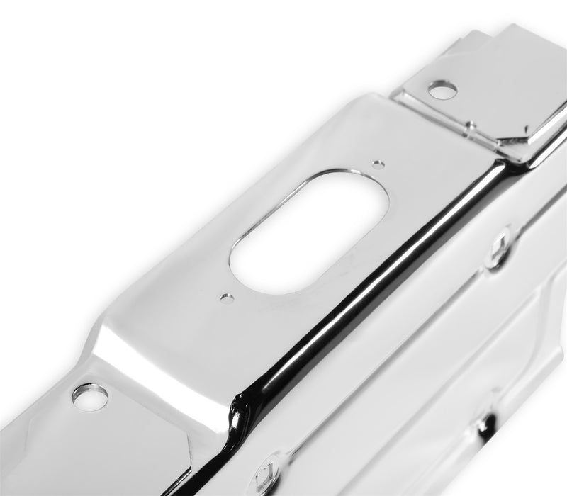 Holley 04-123 License Plate Bracket; Rear; Chrome Plated; - Truck Part Superstore