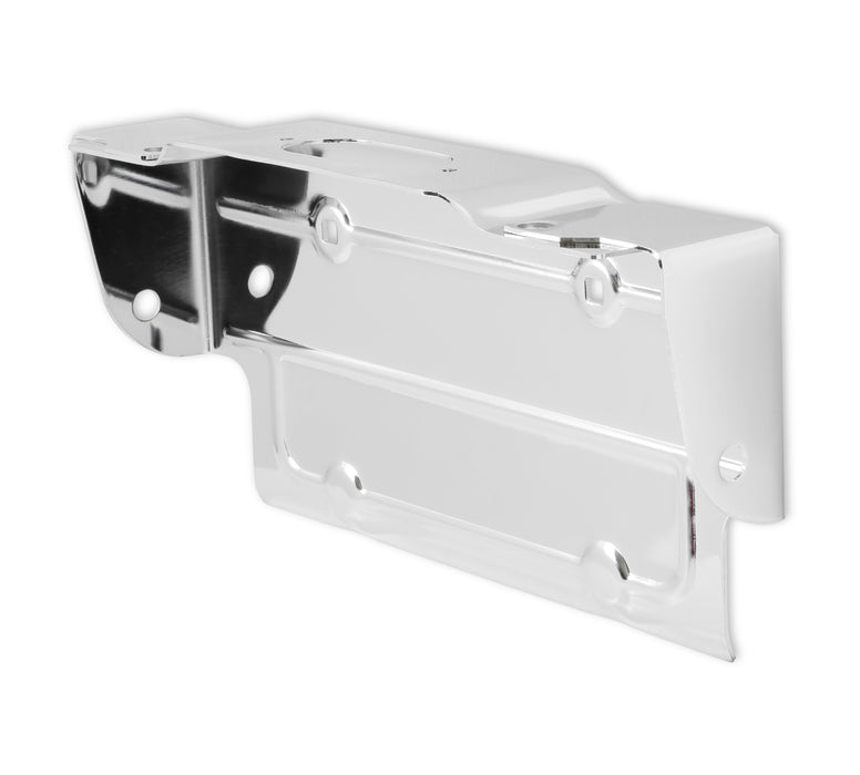 Holley 04-123 License Plate Bracket; Rear; Chrome Plated; - Truck Part Superstore