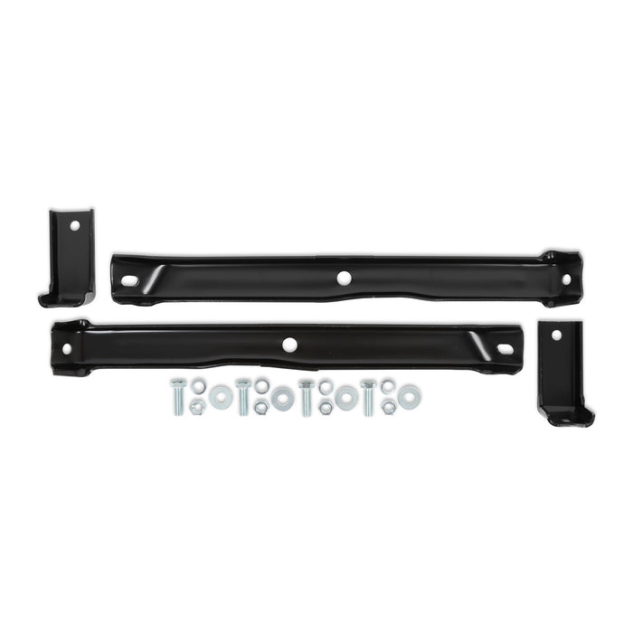 Holley 04-127 Holley Classic Truck Front Bumper Bracket Set; Front; Black; EDP Coated; 4 Pcs.; - Truck Part Superstore