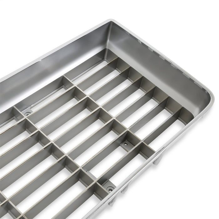 Holley 04-168 Holley Classic Truck Grille; Yellow Bowtie Emblem; Chrome Charcoal; - Truck Part Superstore