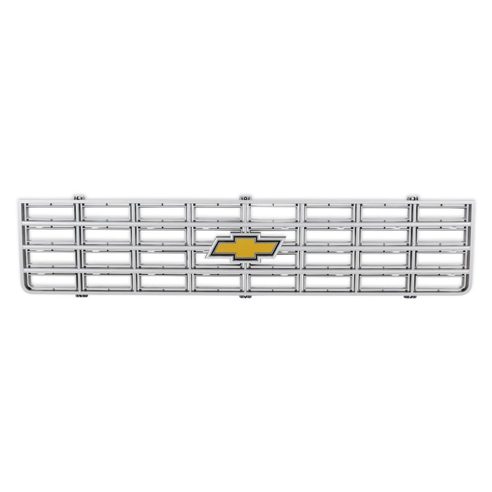 Holley 04-169 Holley Classic Truck Grille; Yellow Bowtie Emblem; Silver; - Truck Part Superstore