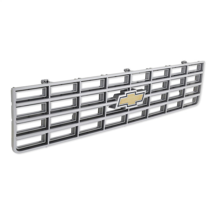 Holley 04-169 Holley Classic Truck Grille; Yellow Bowtie Emblem; Silver; - Truck Part Superstore