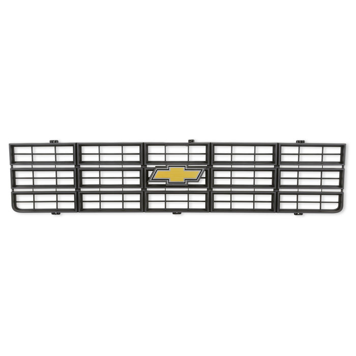 Holley 04-170 Holley Classic Truck Grille; Yellow Bowtie Emblem; Black; - Truck Part Superstore