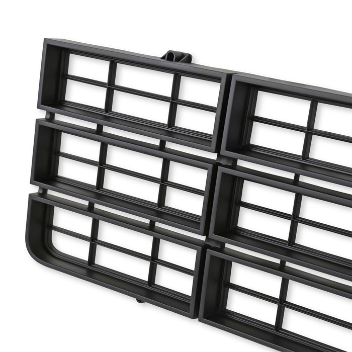 Holley 04-170 Holley Classic Truck Grille; Yellow Bowtie Emblem; Black; - Truck Part Superstore