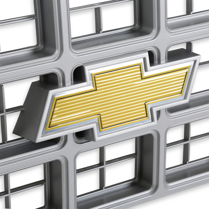 Holley 04-172 Holley Classic Truck Grille; Yellow Bowtie Emblem; Charcoal; - Truck Part Superstore