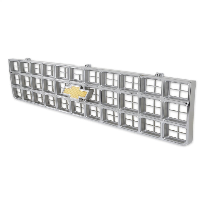 Holley 04-173 Holley Classic Truck Grille; Yellow Bowtie Emblem; Chrome; - Truck Part Superstore