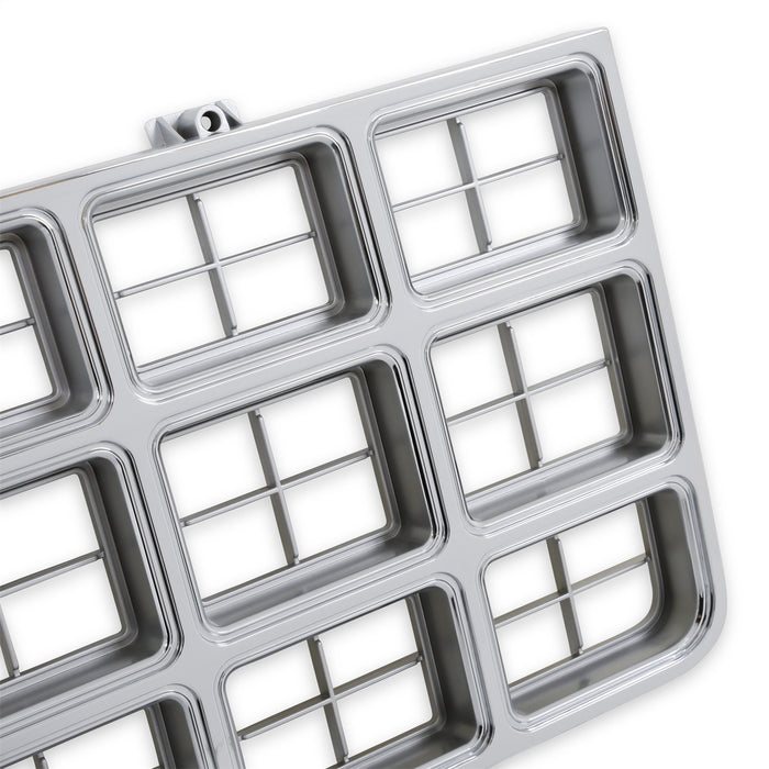 Holley 04-173 Holley Classic Truck Grille; Yellow Bowtie Emblem; Chrome; - Truck Part Superstore