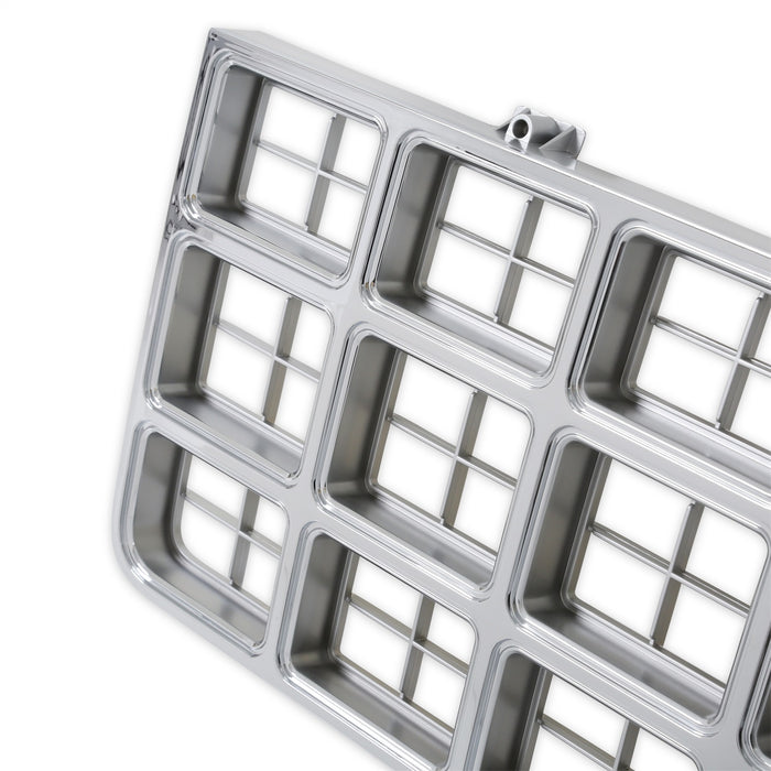 Holley 04-173 Holley Classic Truck Grille; Yellow Bowtie Emblem; Chrome; - Truck Part Superstore