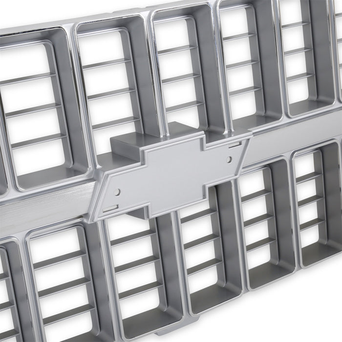 Holley 04-174 Holley Classic Truck Grille; Chrome; w/Bowtie Mounts; - Truck Part Superstore