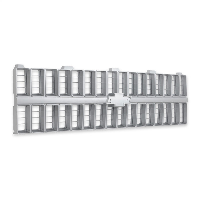 Holley 04-175 Holley Classic Truck Grille; Silver; w/Bowtie Mounts; - Truck Part Superstore