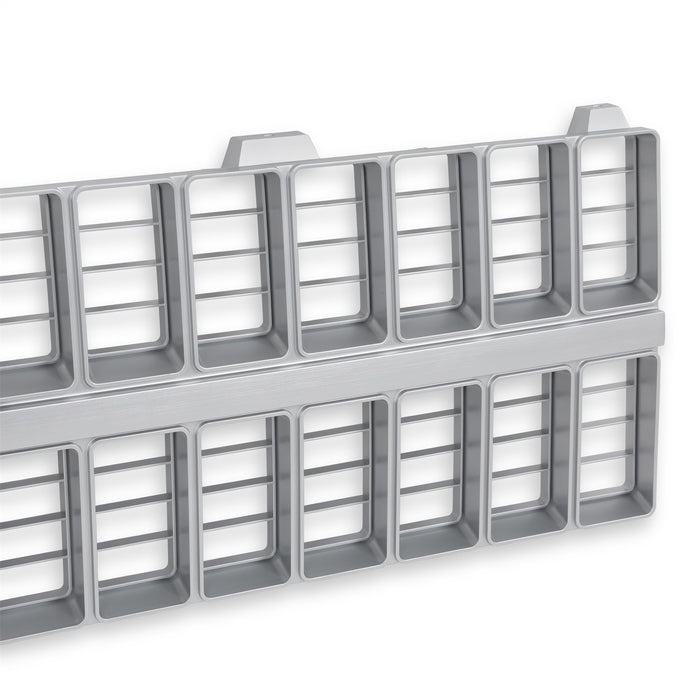 Holley 04-175 Holley Classic Truck Grille; Silver; w/Bowtie Mounts; - Truck Part Superstore