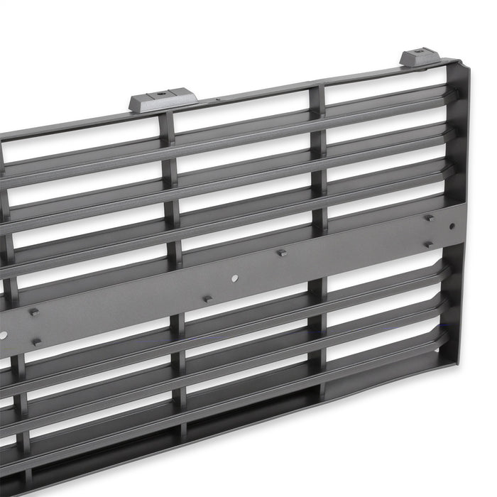 Holley 04-177 Holley Classic Truck Grille; Charcoal; Dual Headlight; w/Bowtie; w/Molding; - Truck Part Superstore