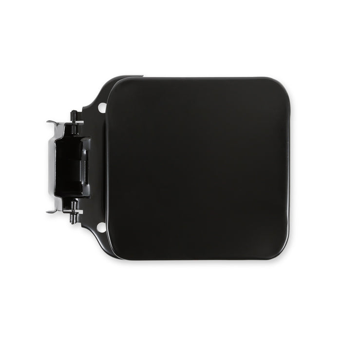Holley 04-284 Holley Classic Truck Fuel Door; Heavy Gauge Steel; EDP Coated; Square; - Truck Part Superstore