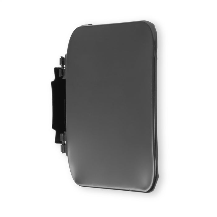 Holley 04-284 Holley Classic Truck Fuel Door; Heavy Gauge Steel; EDP Coated; Square; - Truck Part Superstore