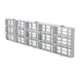 Holley 04-310 Holley Classic Truck Grille; Silver; Chevy Grille; w/o Bowtie; - Truck Part Superstore