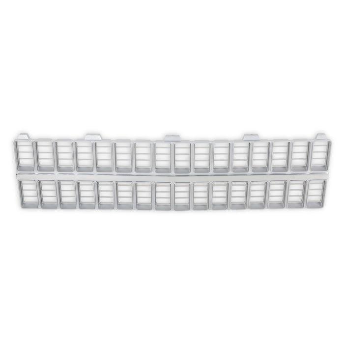 Holley 04-326 Holley Classic Truck Grille; Chrome/Gray; Chevy Grille; w/o Bowtie; - Truck Part Superstore