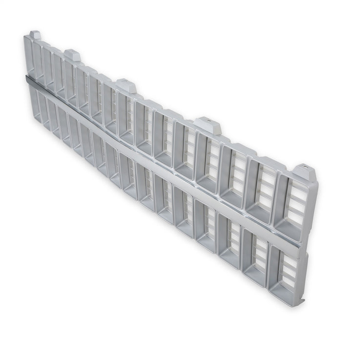 Holley 04-326 Holley Classic Truck Grille; Chrome/Gray; Chevy Grille; w/o Bowtie; - Truck Part Superstore