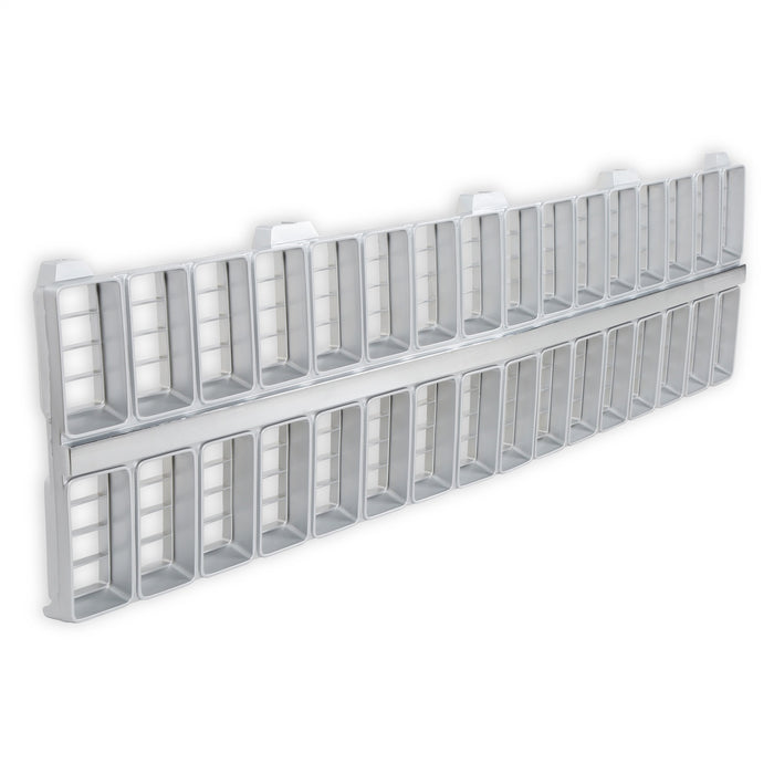 Holley 04-326 Holley Classic Truck Grille; Chrome/Gray; Chevy Grille; w/o Bowtie; - Truck Part Superstore