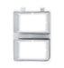 Holley 04-329 Holley Classic Truck Headlight Bezel; Dual Rectangle; Chrome; Left Side; - Truck Part Superstore