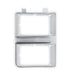 Holley 04-330 Holley Classic Truck Headlight Bezel; Dual Rectangle; Chrome; Right Side; - Truck Part Superstore