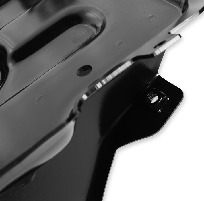 Holley 04-331 Battery Tray; Black; w/Support; Incl. Mounting Points; - Truck Part Superstore