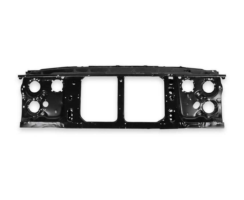 Holley 04-335 Radiator Support; Black; EDP Coated; For Dual Headlight; - Truck Part Superstore