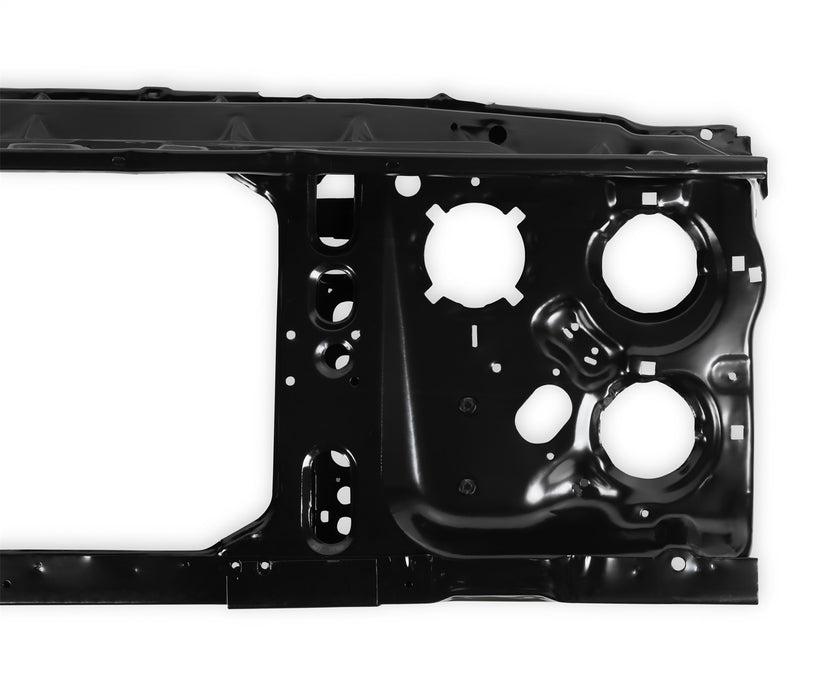 Holley 04-335 Radiator Support; Black; EDP Coated; For Dual Headlight; - Truck Part Superstore