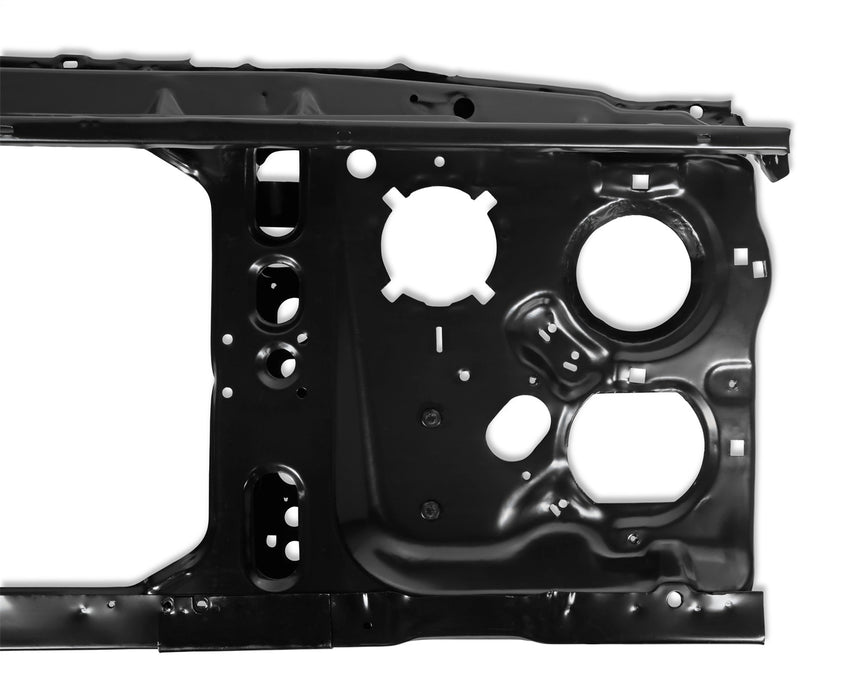 Holley 04-336 Radiator Support; Black; EDP Coated; For Single Headlight; - Truck Part Superstore