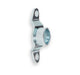 Holley 04-346 Tailgate Hinge Trunnion; Silver; Left Side; - Truck Part Superstore