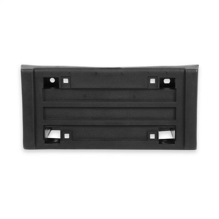 Holley 04-359 License Plate Bracket; Front; Black; w/o Strip; - Truck Part Superstore