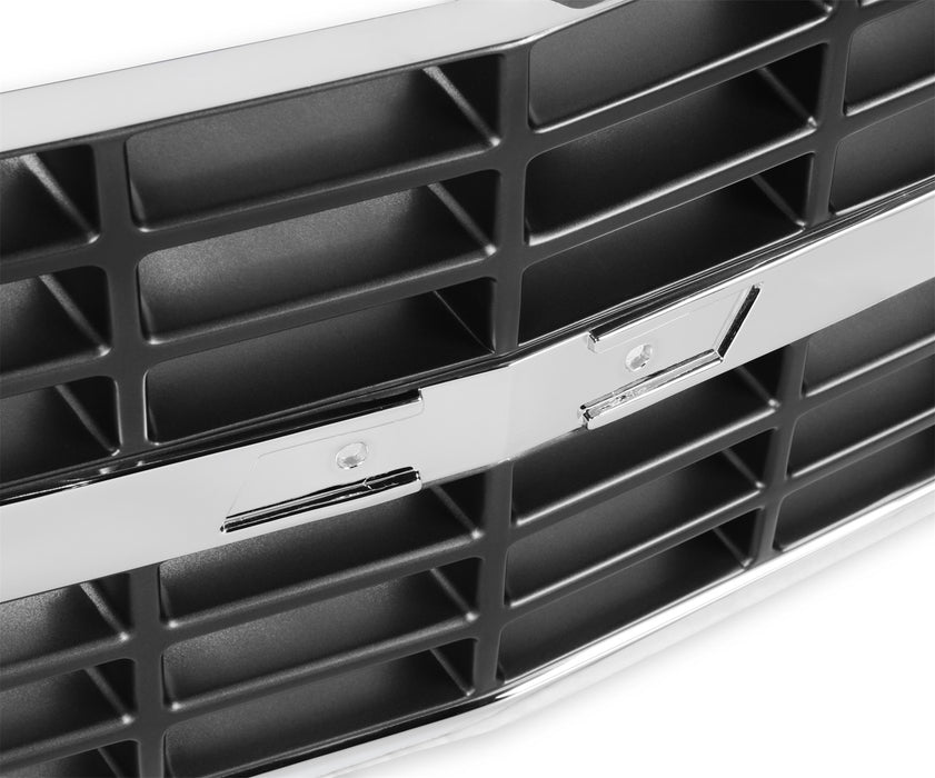 Holley 04-366 Holley Classic Truck Grille; Chrome; Dual Headlight; Incl. All Factory Mounting; - Truck Part Superstore