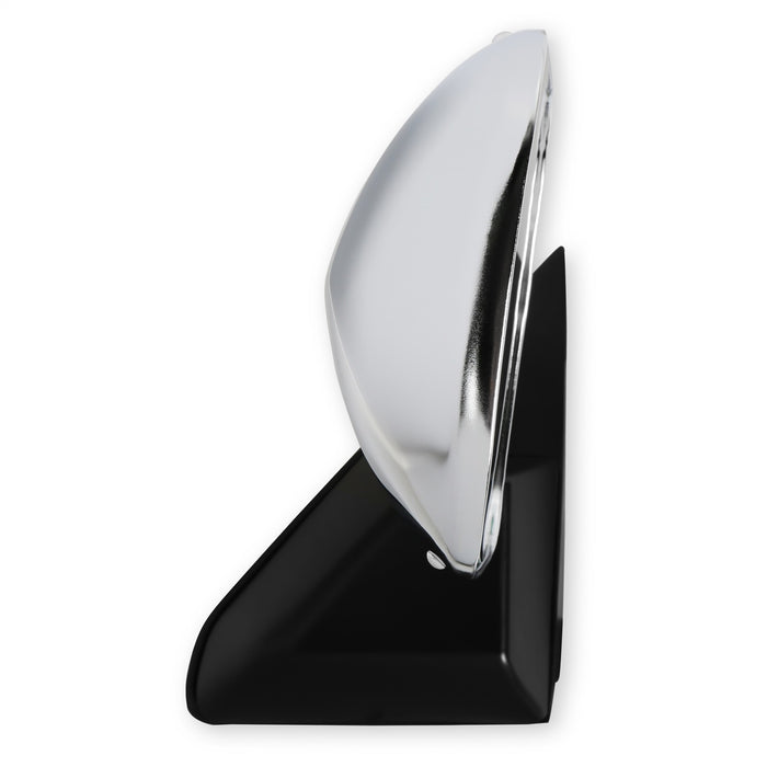 Holley 04-383 Holley Classic Truck Mirror; Below Eyeline; Chrome; Driver; - Truck Part Superstore