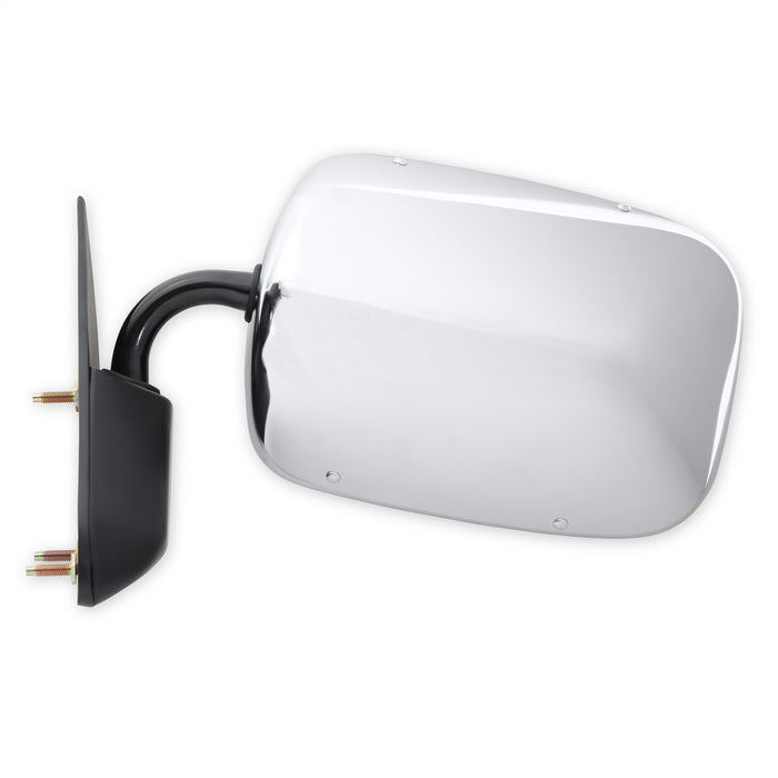 Holley 04-383 Holley Classic Truck Mirror; Below Eyeline; Chrome; Driver; - Truck Part Superstore