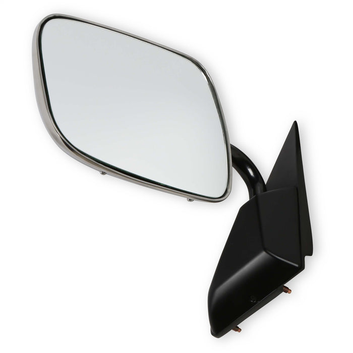 Holley 04-385 Holley Classic Truck Mirror; Below Eyeline; Stainless; Driver; - Truck Part Superstore