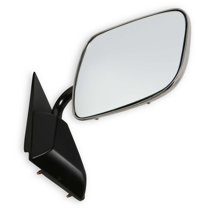 Holley 04-386 Holley Classic Truck Mirror; Below Eyeline; Stainless; Passenger; - Truck Part Superstore
