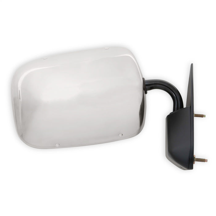 Holley 04-386 Holley Classic Truck Mirror; Below Eyeline; Stainless; Passenger; - Truck Part Superstore
