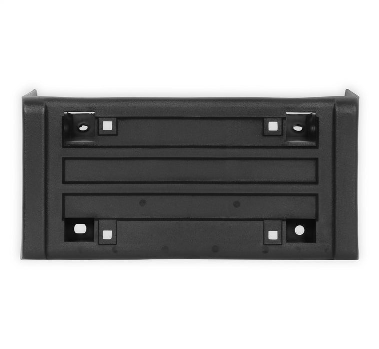 Holley 04-393 License Plate Bracket; Front; Black; w/Strip; - Truck Part Superstore
