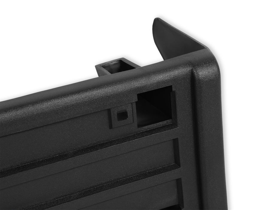 Holley 04-393 License Plate Bracket; Front; Black; w/Strip; - Truck Part Superstore