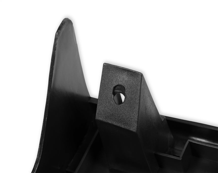 Holley 04-393 License Plate Bracket; Front; Black; w/Strip; - Truck Part Superstore