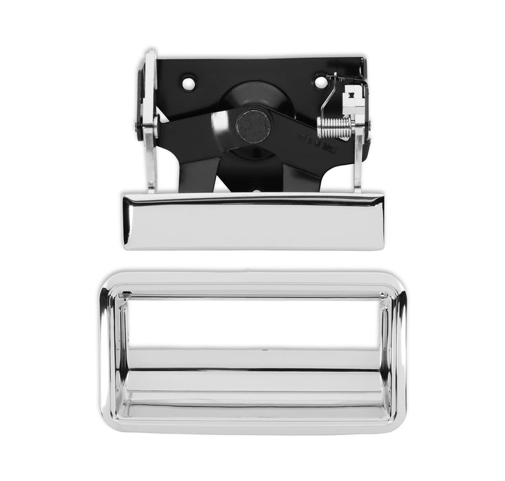 Holley 04-439 Tailgate Handle Set; Black; w/Bezel; - Truck Part Superstore