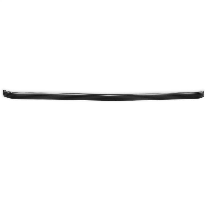 Holley 04-454 Bumper Impact Strip; Front; Black/Chrome; - Truck Part Superstore