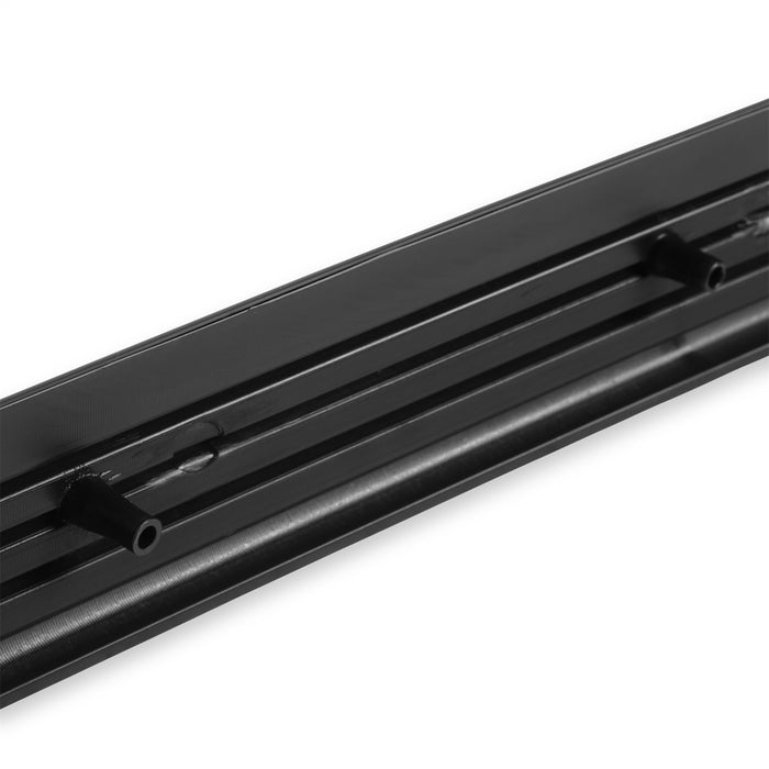 Holley 04-454 Bumper Impact Strip; Front; Black/Chrome; - Truck Part Superstore
