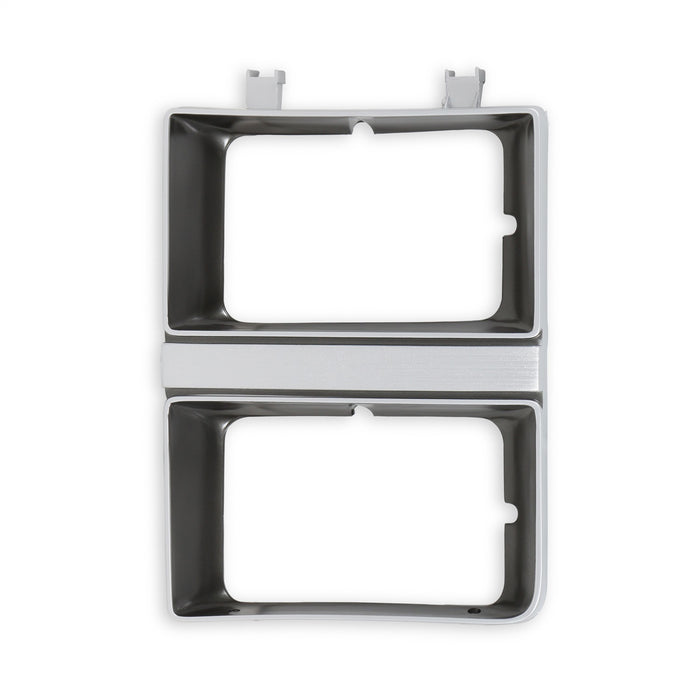 Holley 04-472 Holley Classic Truck Headlight Bezel; Dual Rectangle; Dark Argent; Left Side; - Truck Part Superstore