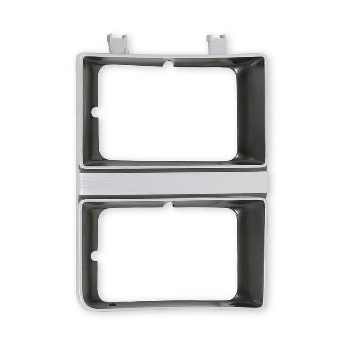 Holley 04-473 Holley Classic Truck Headlight Bezel; Dual Rectangle; Dark Argent; Right Side; - Truck Part Superstore