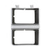Holley 04-473 Holley Classic Truck Headlight Bezel; Dual Rectangle; Dark Argent; Right Side; - Truck Part Superstore