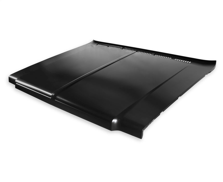 Holley 04-483 Stock Style Hood; OE Replacement; Black; EDP Coated; - Truck Part Superstore