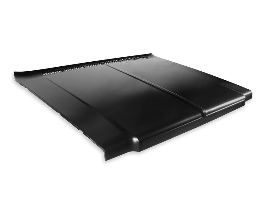 Holley 04-483 Stock Style Hood; OE Replacement; Black; EDP Coated; - Truck Part Superstore