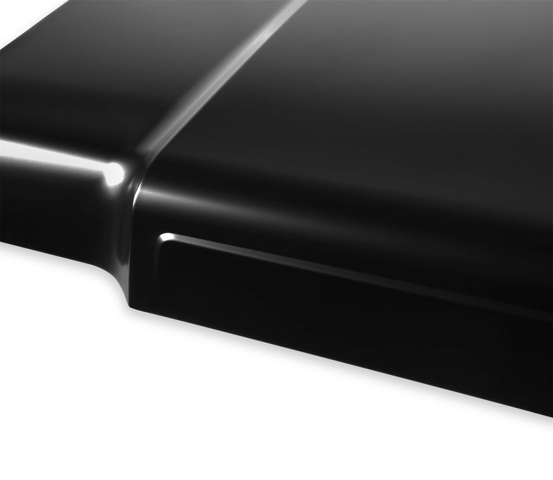 Holley 04-483 Stock Style Hood; OE Replacement; Black; EDP Coated; - Truck Part Superstore