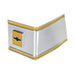 Holley 04-530 Holley Classic Truck Cab Molding; Rear; 3 Pcs.; Silver/Yellow; Brushed Aluminum; - Truck Part Superstore