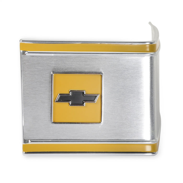 Holley 04-530 Holley Classic Truck Cab Molding; Rear; 3 Pcs.; Silver/Yellow; Brushed Aluminum; - Truck Part Superstore